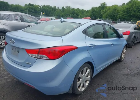 2012 Hyundai Elantra Limited (Ulsan Plant) z USA, uszkodzony, nr VIN KMHDH4AE1CU389543